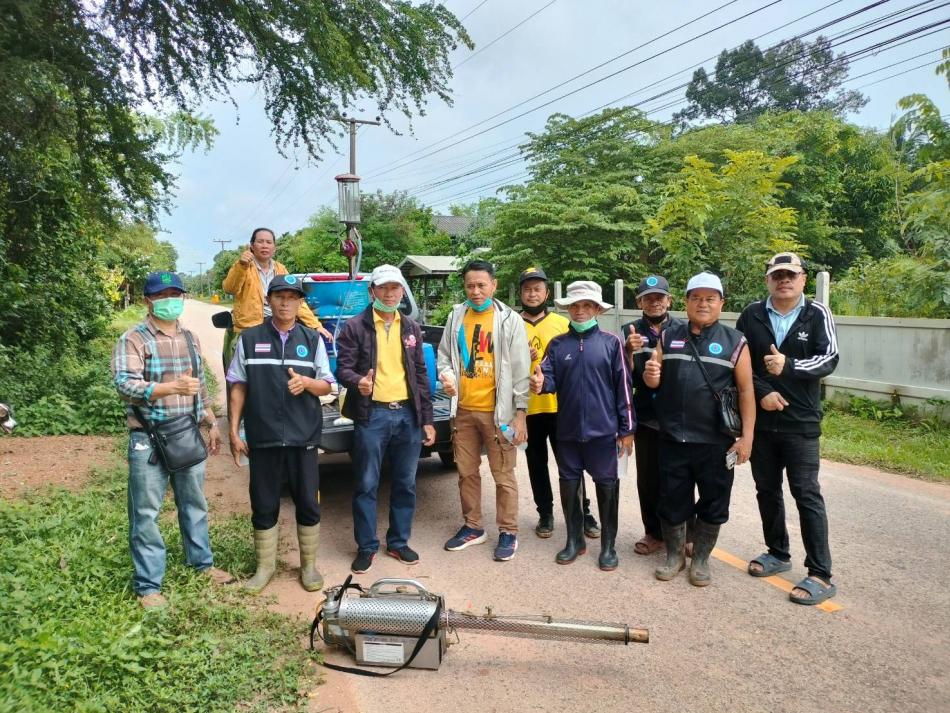 กองสาธารณสุขและสิ่งแวดล้อมเทศบาลตำบลเหล่าปอแดง พร้อมคณะผู้บริหาร หัวหน้าส่วนราชการพนักงาน ลงพื้นที่พ่นหมอกควันกำจัดลูกน้ำยุงลาย ณ บ้านเหล่าปอแดง หมู่ที่ 6 และบ้านกกกะพุง หมู่ที่ 12